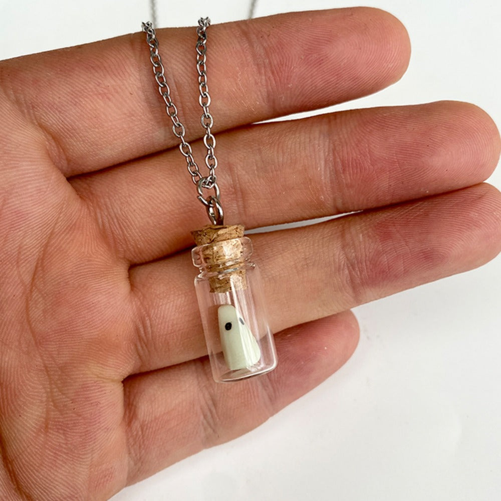 Wholesale Halloween Luminous Soft Clay Glowing Glass Earrings Necklace